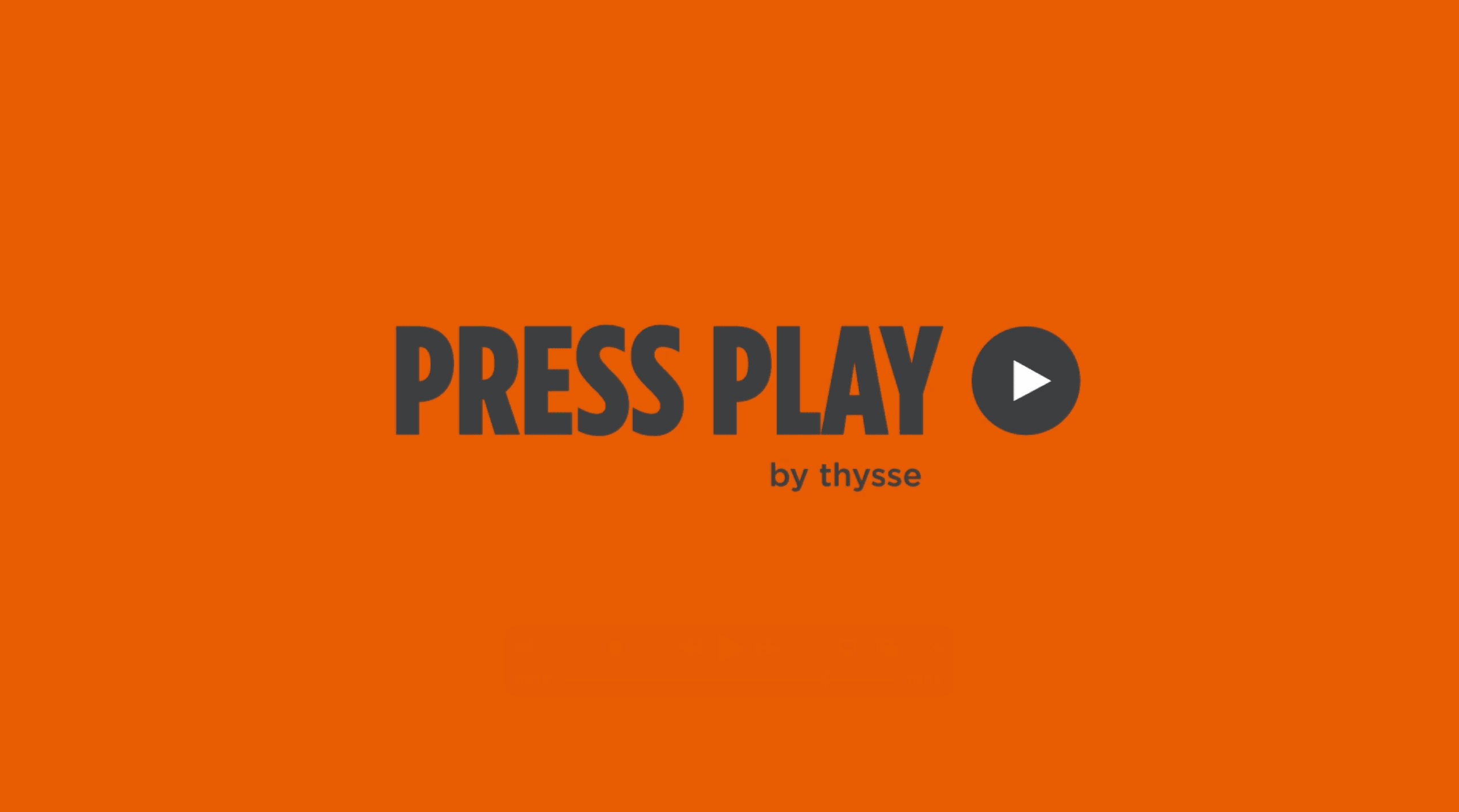 Press Play Title Slide